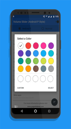 Hoặc tùy chỉnh màu sắc.