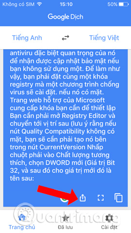 Chia sẻ nội dung dịch