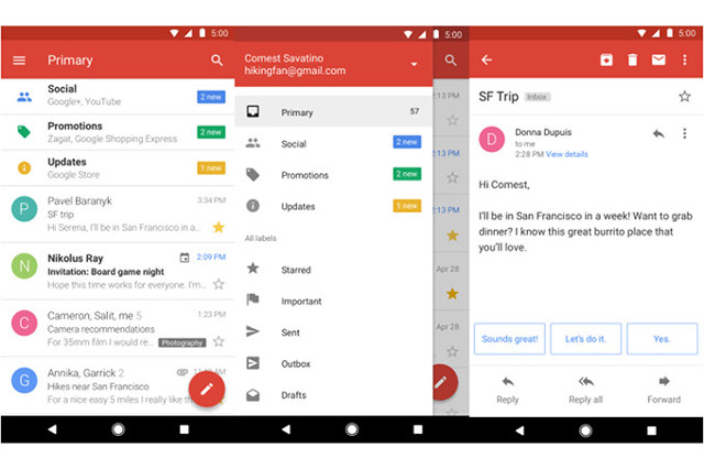 Google phát hành phiên bản Gmail nhẹ hơn trong Cửa hàng Google Play