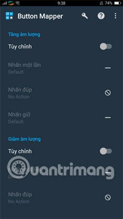 Tùy chỉnh tăng âm lượng.