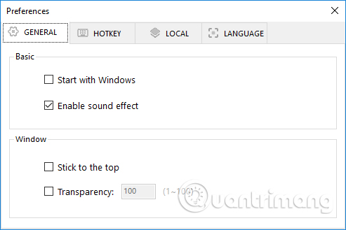 Tùy chỉnh chung Easy Screen OCR