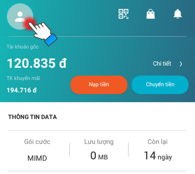 Nhấp vào thuê bao của mình 