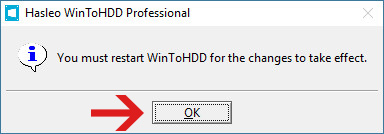 Khởi động lại phần mềm