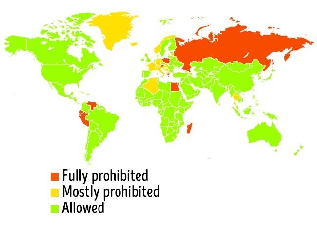 Các quốc gia nơi thực phẩm biến đổi gen GMO được cấp phép
