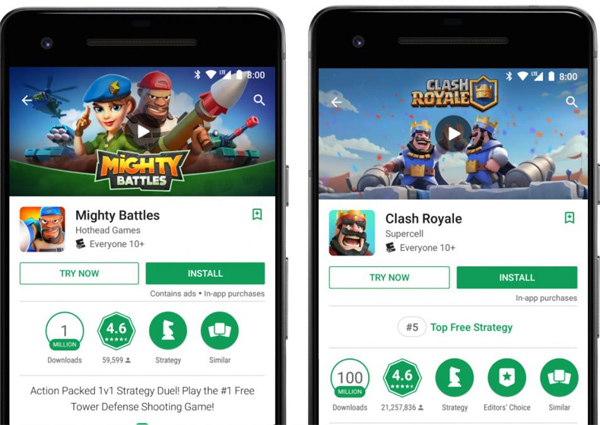 Chơi thử game trước khi tải về máy