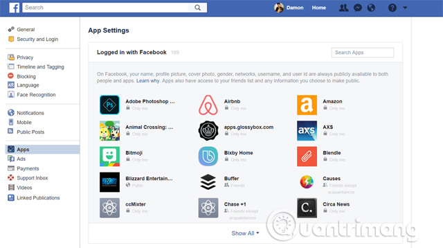 Kiểm tra tài khoản sử dụng Facebook làm thông tin đăng nhập
