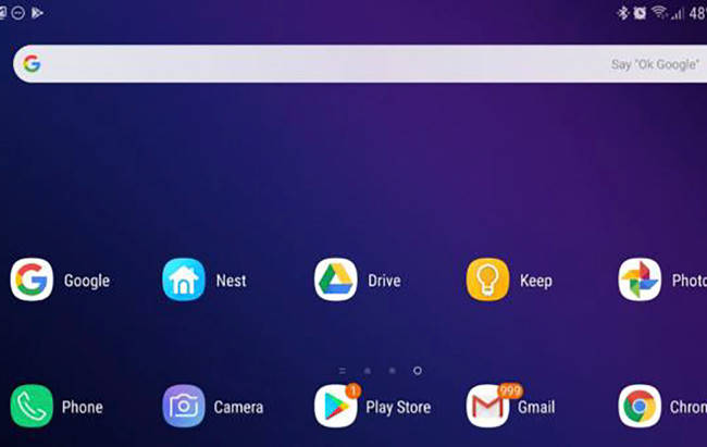Giao diện màn hình chính có thể xoay ngang tự nhiên