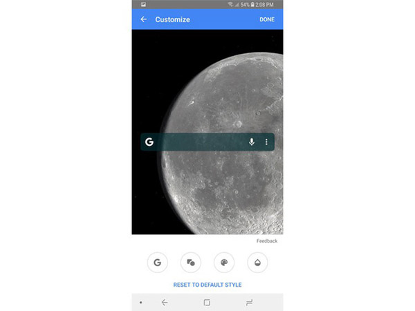 Thay đổi thiết kế của thanh tìm kiếm Google trên màn hình chính
