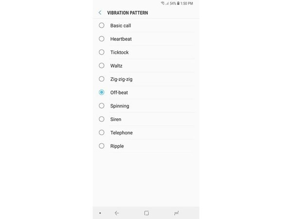 Thay đổi chế độ rung cho các thông báo, bao gồm cả thông báo cuộc gọi đến