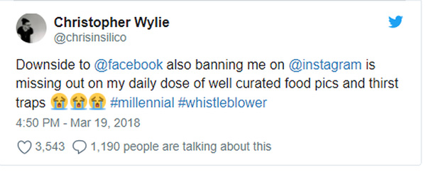 Wylie nói về việc Facebook vô cớ đóng tài khoản Facebook và Instagram của anh