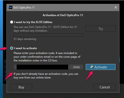 Nhập license đã nhận được trong mail