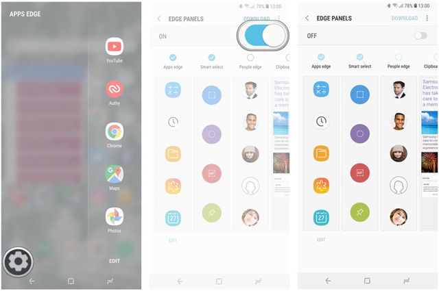 Vô hiệu hóa Edge screen