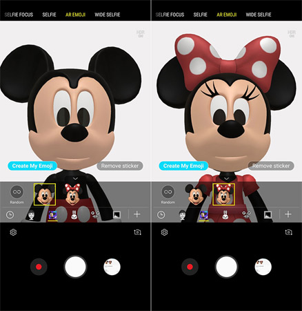 Biểu tượng Mouse Mickey trong danh sách emojis có sẵn