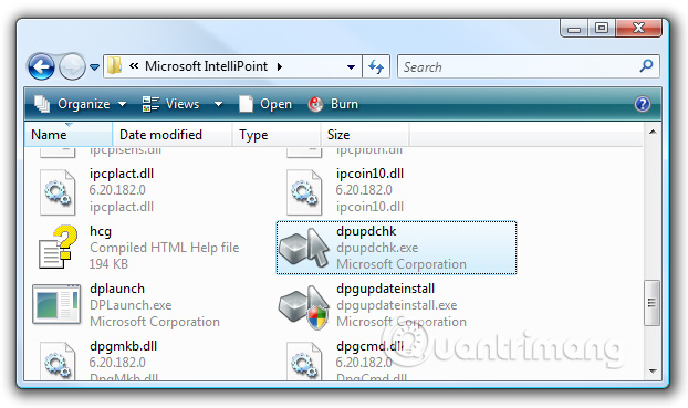 Mở thư mục chứa tiến trình 