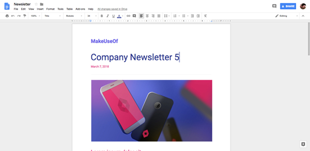 Bộ ứng dụng văn phòng trực tuyến Google Docs