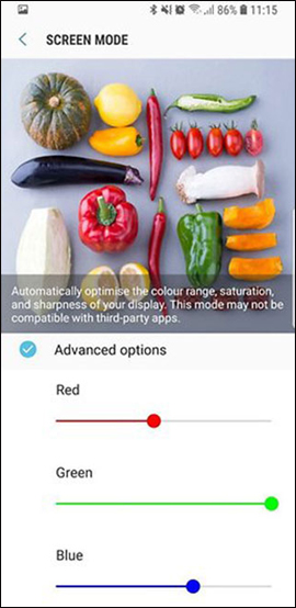 Chỉnh màu màn hình 