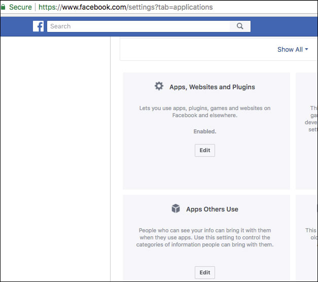 Thiết lập ứng dụng trong Facebook