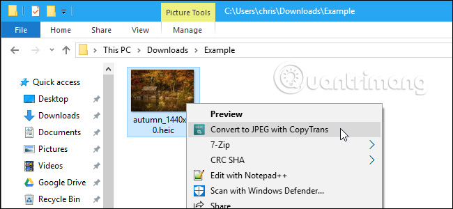 Không cần phần mềm của bên thứ ba để chuyển đổi file HEIC trong Windows