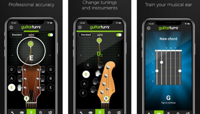 Giao diện GuitarTuna