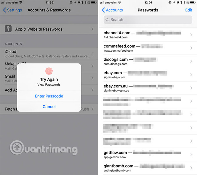 Ứng dụng iCloud Keychain