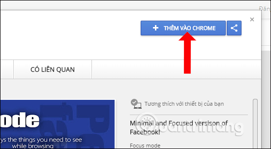 Cài đặt tiện ích Pelican Facebook
