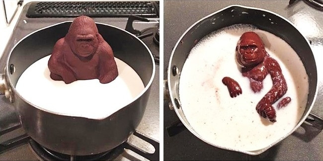 Nhìn nó tan chảy thôi mà đã thấy ngon rồi!