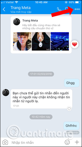 Tùy chọn trò chuyện 