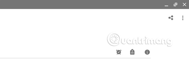 Cửa số khi chạy ứng dụng trên Chromebook