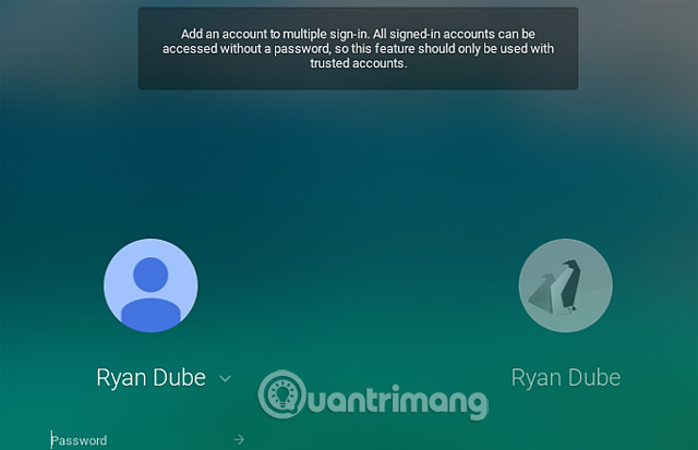 Đăng nhập vào tài khoản khác 