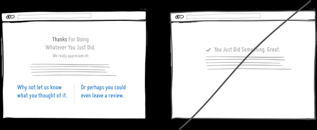 Hãy nói “Cảm ơn” thay vì “Xác nhận giao dịch thành công”