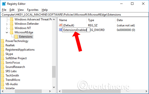 Tên mới cho giá trị
