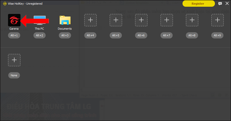 Phần mềm trong Wise Hotkey