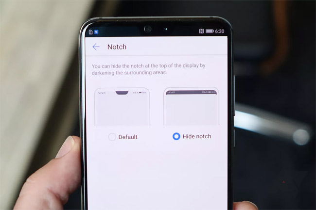 Chế độ ẩn tai thỏ trên Huawei P20 