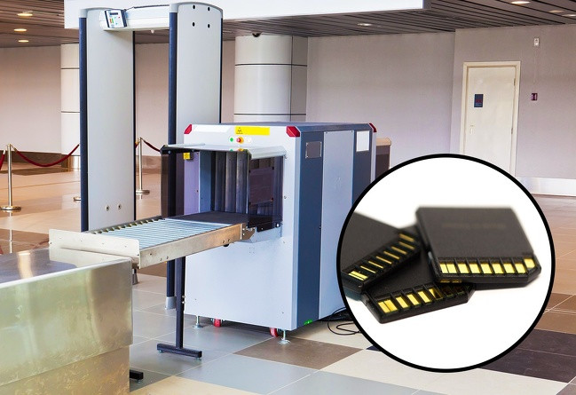 Máy quét ở sân bay có thể làm hư hại thẻ nhớ của bạn