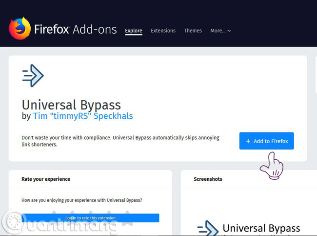 Universal Bypass cho Firefox