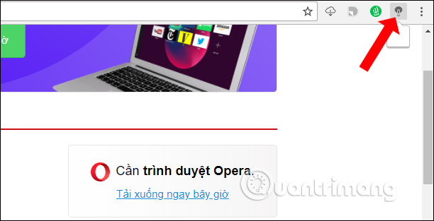 Chuyển sang biểu tượng tiện ích