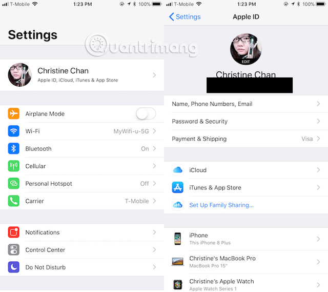 Dữ liệu iCloud không đồng bộ
