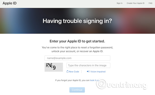 Lỗi "Authentication Error" khi đăng nhập vào iCloud