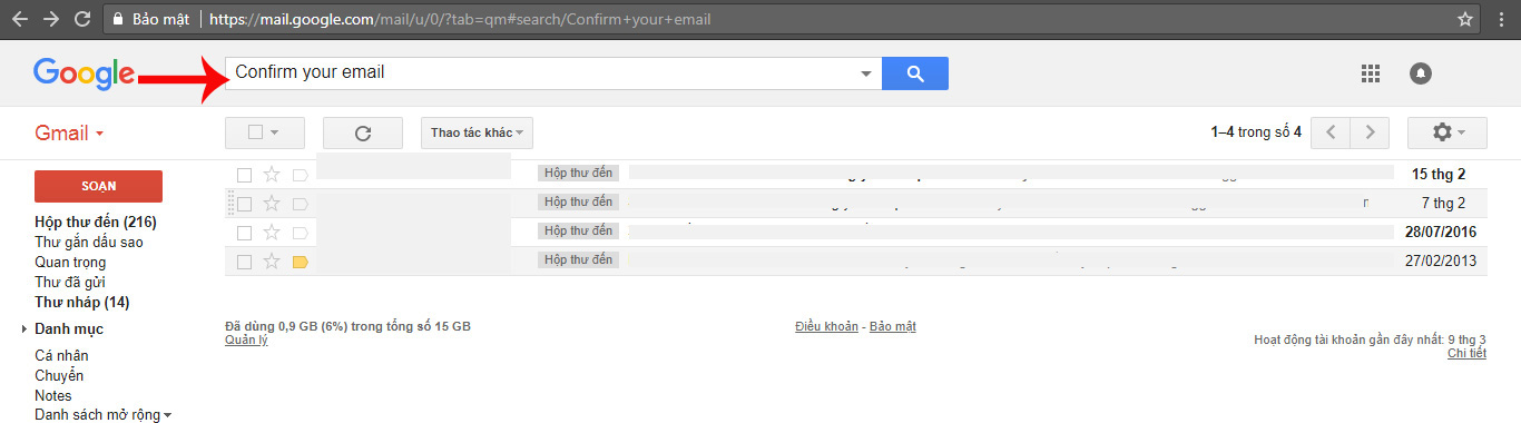 Confirm your email