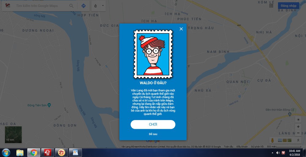 Chọn chàng wally bên trái 