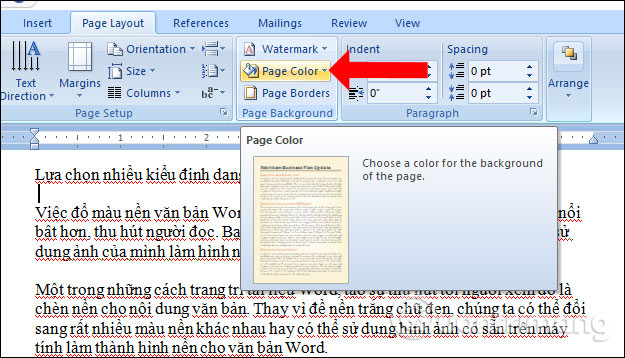 Chọn bất kỳ màu sắc nền mà bạn muốn và tài liệu của bạn sẽ ngay lập tức trở nên trẻ trung, sáng tạo và bắt mắt hơn. Đổi màu nền văn bản trên Word nhanh chóng và đơn giản, giúp bạn tiết kiệm thời gian.