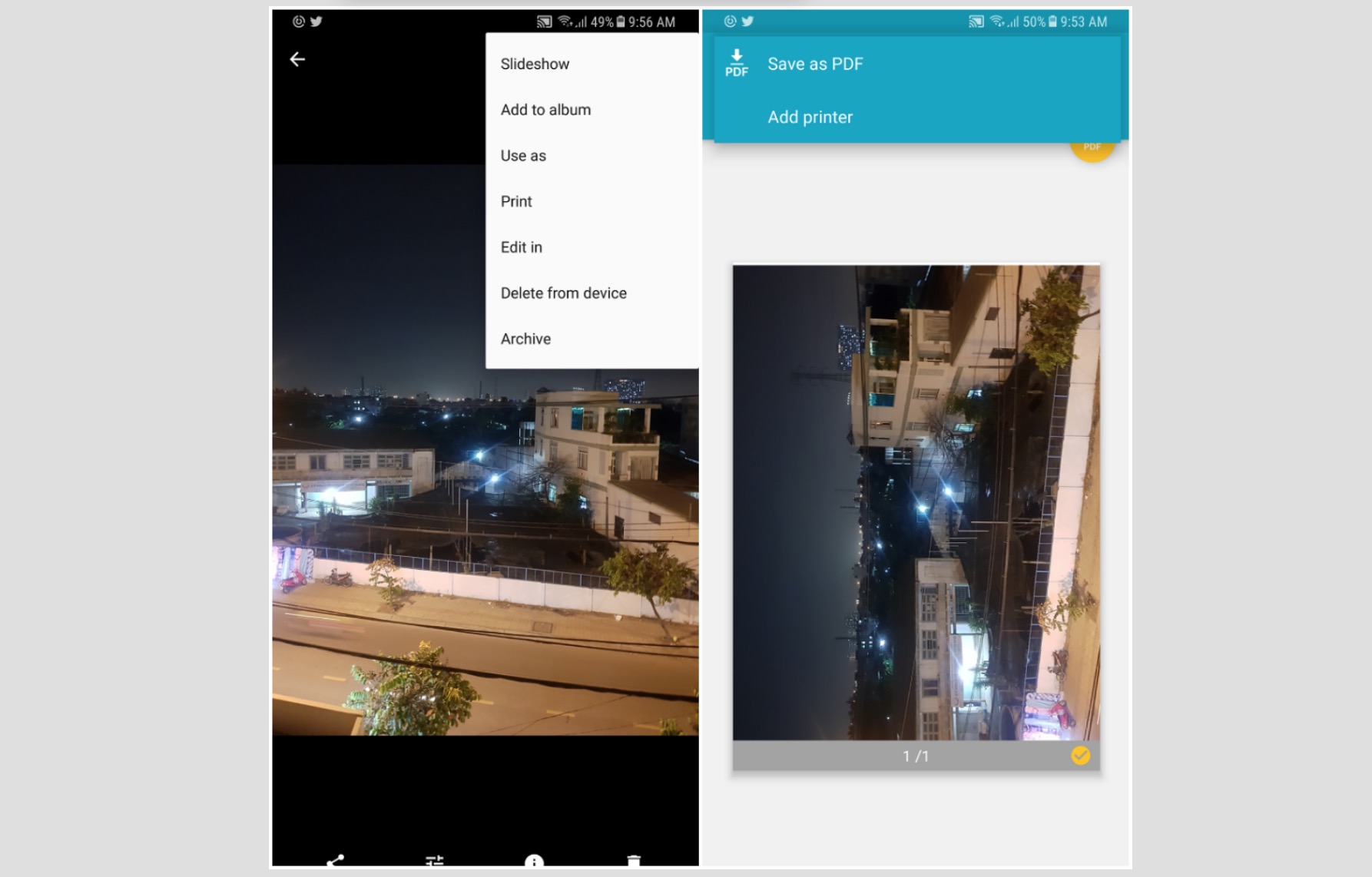 Cách chuyển đổi và lưu file, trang web dưới dạng PDF trên Android chưa?