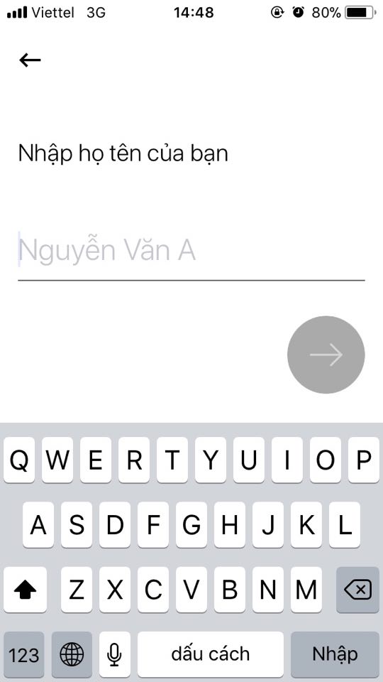 Nhập tên người sử dụng