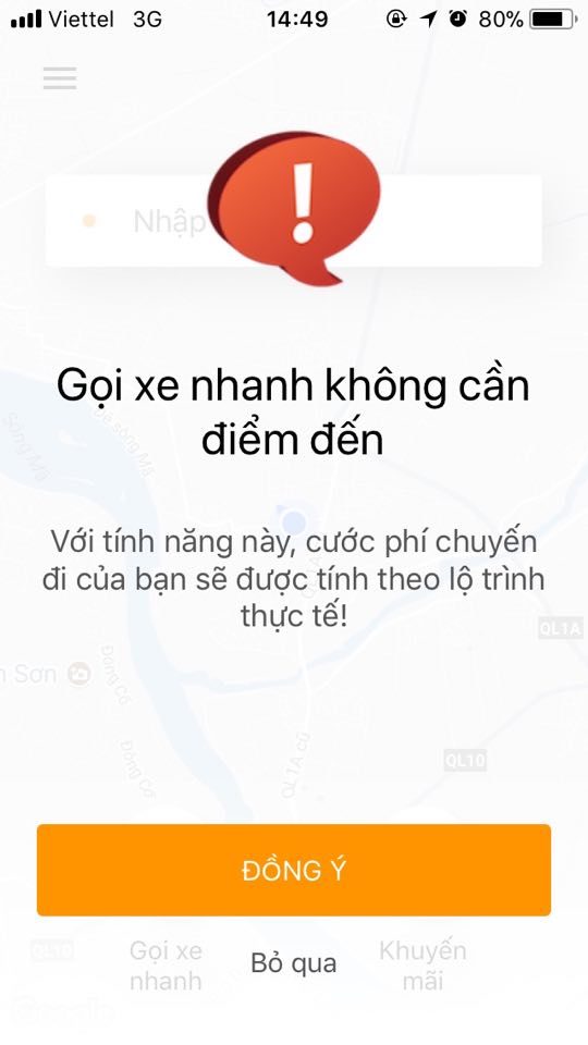 Tại đây bạn có thể gọi xe nhanh