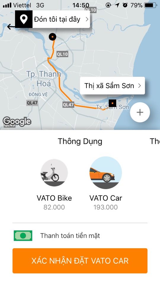 Phương tiện trên ứng dụng