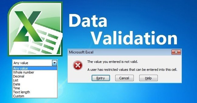 Cách giới hạn giá trị nhập bằng Data Validation Excel