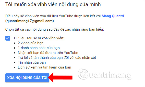 Xóa vĩnh viễn