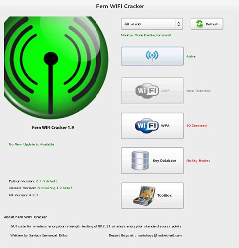 Công cụ Fern WiFi Cracker