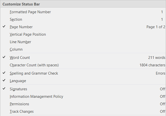 Tùy chỉnh thanh trạng thái