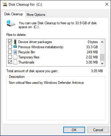 Disk Cleanup